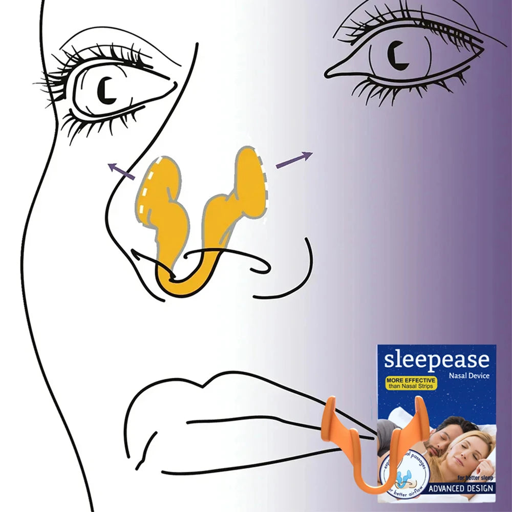 4Pcs Silicone Nose Clip Anti Snoring Nasal Dilator Stop Snore Aid Easy Breathe Improve Sleeping Rhinitis