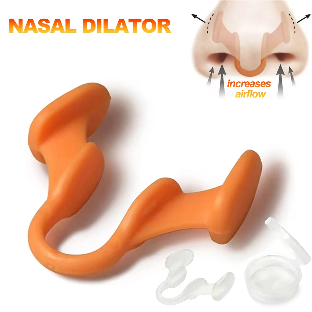 4Pcs Silicone Nose Clip Anti Snoring Nasal Dilator Stop Snore Aid Easy Breathe Improve Sleeping Rhinitis