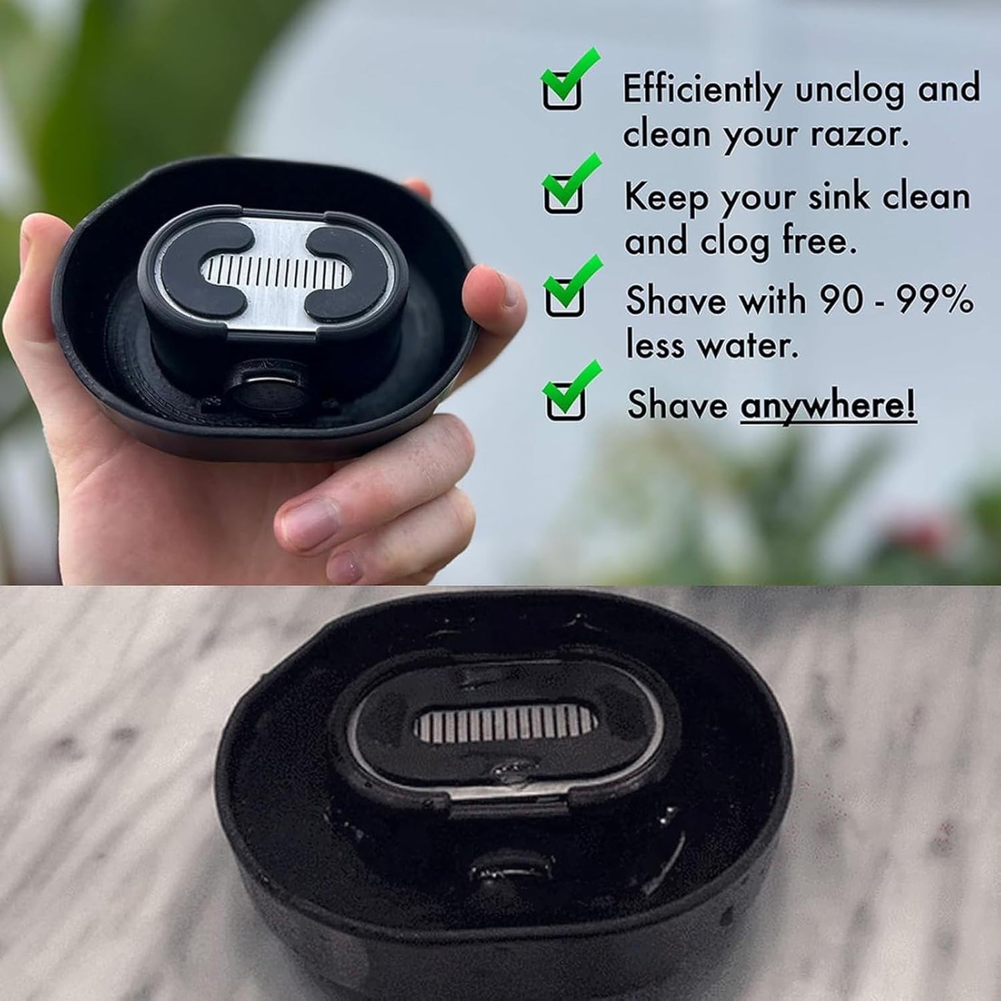 Razor Rinser-Goodbye to Clogged Razors and Dirty Sinks