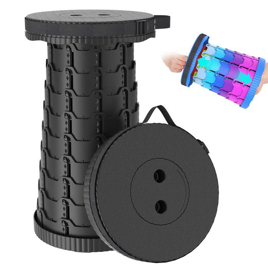Collapsible Stool Lightweight Portable Telescoping Stool with Load Capacity 400lbs