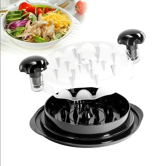 Large Chicken Breast Shredder Tool, Visible Lid Meat Grinder, Anti-Slip Strip, Ergonomic Handle