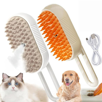 Pet Steam Brush,Cat Dog Hair Remover, Adjustable Pet Hair Remover