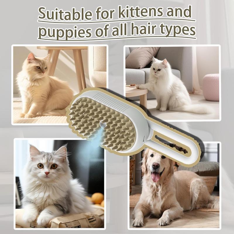 Pet Steam Brush,Cat Dog Hair Remover, Adjustable Pet Hair Remover