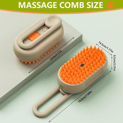 Pet Steam Brush,Cat Dog Hair Remover, Adjustable Pet Hair Remover