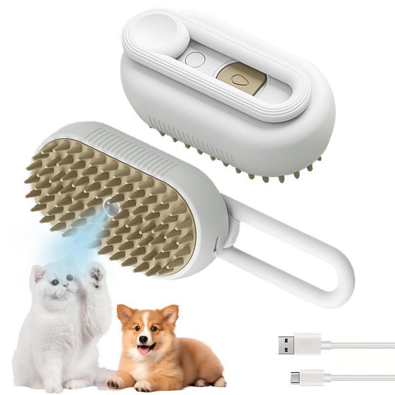 Pet Steam Brush,Cat Dog Hair Remover, Adjustable Pet Hair Remover