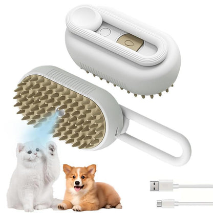 Pet Steam Brush,Cat Dog Hair Remover, Adjustable Pet Hair Remover