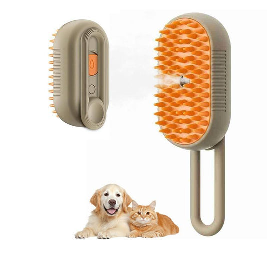 Pet Steam Brush,Cat Dog Hair Remover, Adjustable Pet Hair Remover