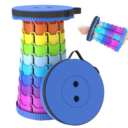 Collapsible Stool Lightweight Portable Telescoping Stool with Load Capacity 400lbs